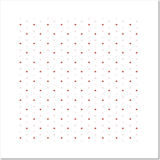 Canadian Hockey Pattern Wall Art by Koyaanisqatsian